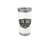I Fix Shit That's What I Do Funny Handyman Repairman Vaso térmico de acero inoxidable de doble pared