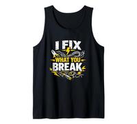 I Fix What You Break Electrician Humor Camiseta sin Mangas