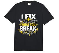 I Fix What You Break Electrician Humor Comfort Colors Adult Heavyweight T-Shirt