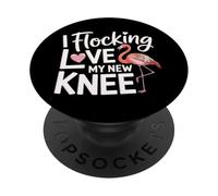 I Flocking Love My New Knee Post Surgery Recovery |- PopSockets PopGrip Adhesivo