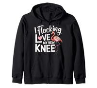 I Flocking Love My New Knee Post Surgery Recovery |- Sudadera con Capucha