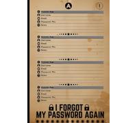 I Forgot My Password Again: Password notebook with numbered pages,Alphabetical password organizer with tabs for men & women,A5 Format with 112 Pages.