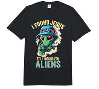 I Found Jesus Still Looking for Aliens Comfort Colors Adult Heavyweight T-Shirt