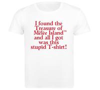 I Found The Treasure of Monkey Island Camiseta Básica Algodón Blanca Hombre