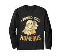 I Found This Humerus Funny Ghost Patchwork Halloween Manga Larga