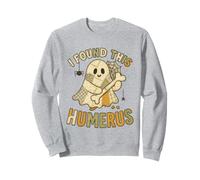 I Found This Humerus Funny Ghost Patchwork Halloween Sudadera