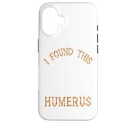 I Found This Humerus Funny Halloween Ghost Skeleton Womens Carcasa para iPhone 16