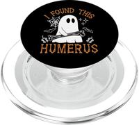 I Found This Humerus Funny Halloween Ghost Skeleton Womens PopSockets PopGrip para MagSafe