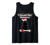 I Found This Humerus Gato Navidad humorística Camiseta sin Mangas