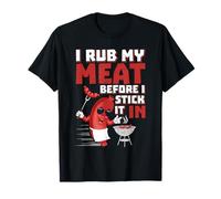 I Frot My Meat Before I Stick It In Design Summer BBQ Theme Camiseta