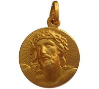 I G J Ecce Homo Medalla de Plata Maciza 925 Chapado en oro