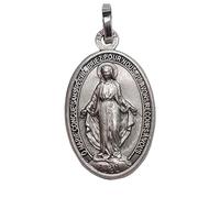 I G J LA MEDALLA MILAGROSA EN PLATA DE LEY 925 - LA ORIGINAL - 100% MADE IN ITALY - LAS MEDALLAS DE LOS SANTOS PATRONOS
