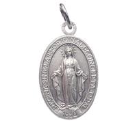 I G J LA MEDALLA MILAGROSA - LA ORIGINAL - 100% MADE IN ITALY - LAS MEDALLAS DE LOS SANTOS PATRONOS (Escritura latina)