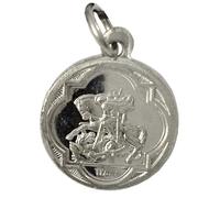 I G J LOTE DE MEDALLAS DE SAN JORGE MÁRTIR/VIRGEN INMACULADA - LAS MEDALLAS DE LOS SANTOS PATRONOS - 100% MADE IN ITALY (10)