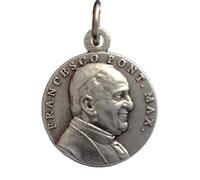 I G J Medalla de Papa Francisco y La Plaza de San Pedro - Medallas de Los Patronos