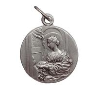 I G J MEDALLA DE SANTA CECILIA DE ROMA - PATRONA DE LA MÚSICA Y DE LOS MÚSICOS - 100% HECHA EN ITALIA
