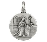 I G J MEDALLA DE SANTA RITA DE CASCIA - PATRONA DE LOS CASOS IMPOSIBLES - 100% MADE IN ITALY