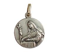 I G J Medalla de Santa Rita de Casia de Plata Maciza 925 - Patrona De los Casos Imposibles
