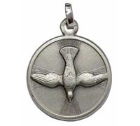 I G J MEDALLA DEL ESPÍRITU SANTO (LA PALOMA DEL ESPÍRITU SANTO) EN PLATA DE LEY 925 - LAS MEDALLAS DE LOS SANTOS PATRONES