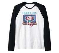 I Game A Lotl, Gamesolotl, Funny Kawaii Axolotl Gaming Camiseta Manga Raglan