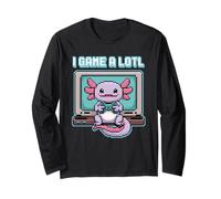 I Game A Lotl, Gamesolotl, Funny Kawaii Axolotl Gaming Manga Larga