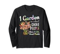 I Garden So I Dont Choke People - Gardening - Funny Gardener Manga Larga