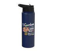 I Garden So I Dont Choke People - Gardening - Funny Gardener Stainless Steel Insulated Water Bottle