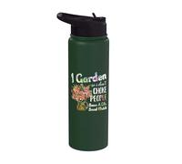 I Garden So I Dont Choke People - Gardening - Funny Gardener Stainless Steel Insulated Water Bottle
