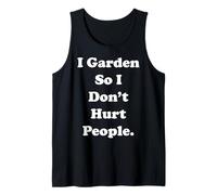 I Garden So I Don't Hurt People Quote Funny Saying Camiseta sin Mangas