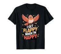 I Get Flappy When I'm Happy Cute Autism Awareness Bird Camiseta