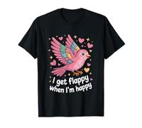 I Get Flappy When I'm Happy Cute Autism Awareness Bird Camiseta
