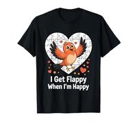 I Get Flappy When I'm Happy Cute Autism Awareness Bird Camiseta