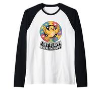 I Get Flappy When I'm Happy Cute Autism Awareness Bird Camiseta Manga Raglan