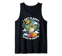 I Get Flappy When I'm Happy Cute Autism Awareness Bird Camiseta sin Mangas