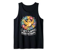 I Get Flappy When I'm Happy Cute Autism Awareness Bird Camiseta sin Mangas