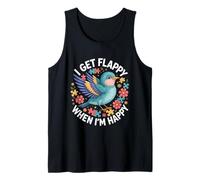 I Get Flappy When I'm Happy Cute Autism Awareness Bird Camiseta sin Mangas