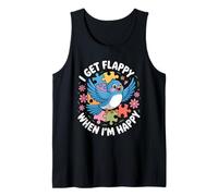 I Get Flappy When I'm Happy Cute Autism Awareness Bird Camiseta sin Mangas