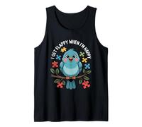 I Get Flappy When I'm Happy Cute Autism Awareness Bird Camiseta sin Mangas