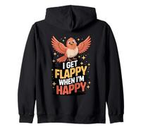 I Get Flappy When I'm Happy Cute Autism Awareness Bird Sudadera con Capucha