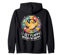 I Get Flappy When I'm Happy Cute Autism Awareness Bird Sudadera con Capucha