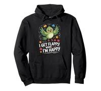 I Get Flappy When I'm Happy Cute Autism Awareness Bird Sudadera con Capucha