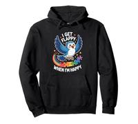 I Get Flappy When I'm Happy Cute Autism Awareness Bird Sudadera con Capucha