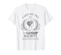 I Get My Tea from The Gossip Society Vintage Elegante Humor Camiseta
