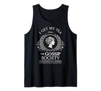 I Get My Tea from The Gossip Society Vintage Elegante Humor Camiseta sin Mangas