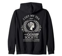 I Get My Tea from The Gossip Society Vintage Elegante Humor Sudadera con Capucha
