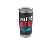 I Get Us Out of Trouble Set Vaso térmico de acero inoxidable de doble pared