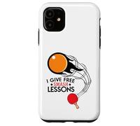 I Give Free Smash Lessons Funny Table Tennis Player Love Carcasa para iPhone 11