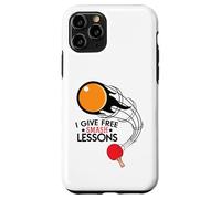 I Give Free Smash Lessons Funny Table Tennis Player Love Carcasa para iPhone 11 Pro