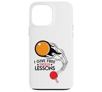 I Give Free Smash Lessons Funny Table Tennis Player Love Carcasa para iPhone 13 Pro MAX
