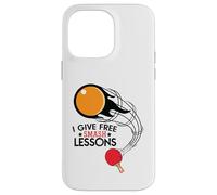 I Give Free Smash Lessons Funny Table Tennis Player Love Carcasa para iPhone 14 Pro MAX